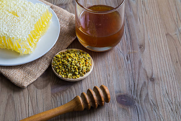 istock Honey with honeycomb and bee pollen 479550858
