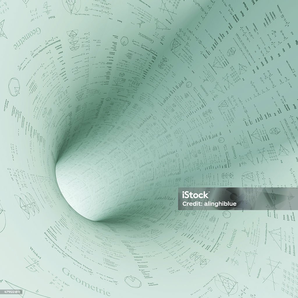 Mathematik-Tunnel - Lizenzfrei Komplexität Stock-Foto