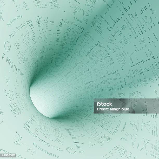 Photo libre de droit de Tunnel De Math banque d'images et plus d'images libres de droit de Calculer - Calculer, Complexité, Pythagore