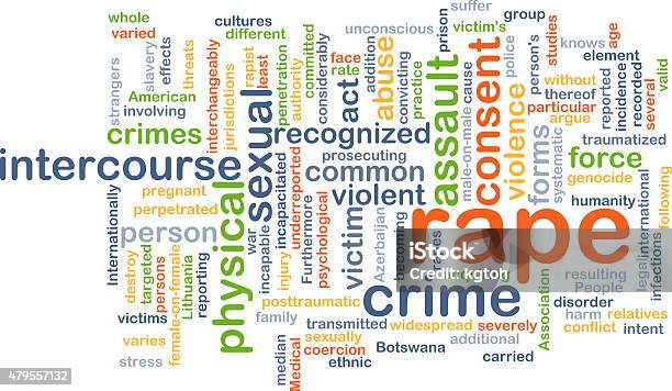 Rape Background Concept Stock Photo - Download Image Now - Sexual Assault, Word Cloud, Crime