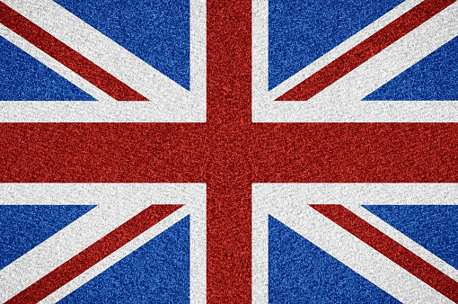 flag of United Kingdom or British symbol on abstract background