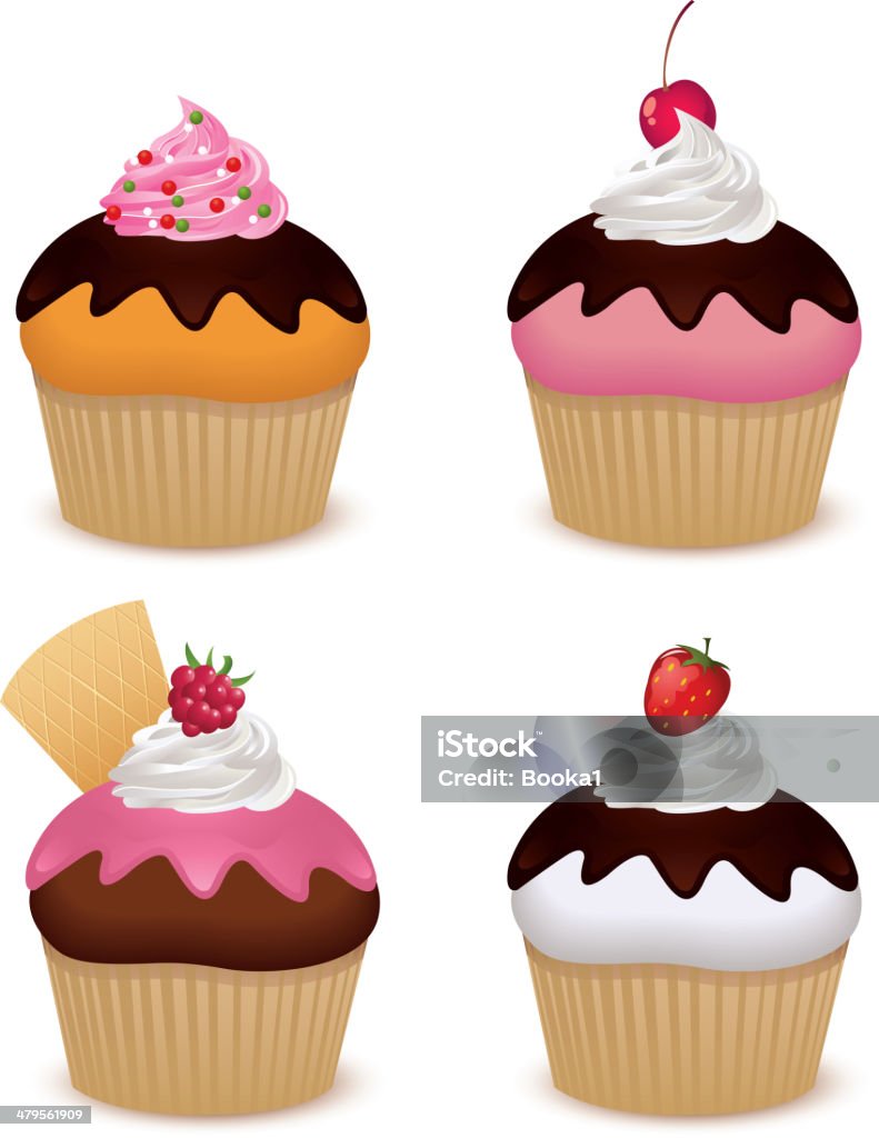 Cupcakes - clipart vectoriel de Collection libre de droits