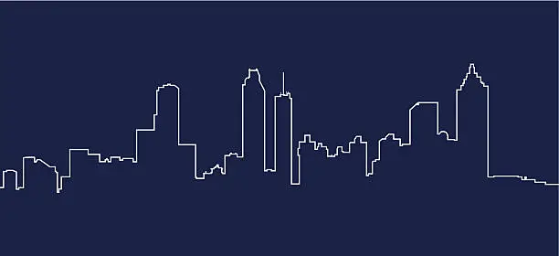 Vector illustration of Atlanta Skyline
