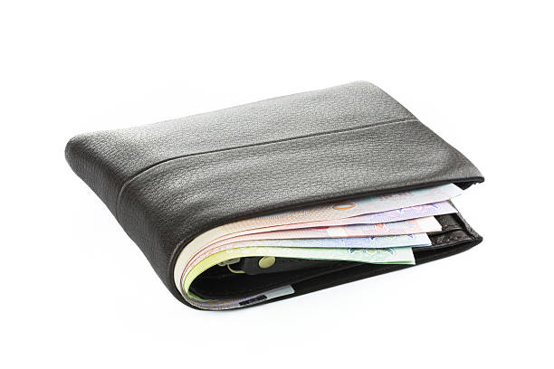 istock Wallet with money isolated on white background 479562286