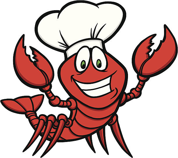 ilustraciones, imágenes clip art, dibujos animados e iconos de stock de camarón de cena - cangrejo de río marisco
