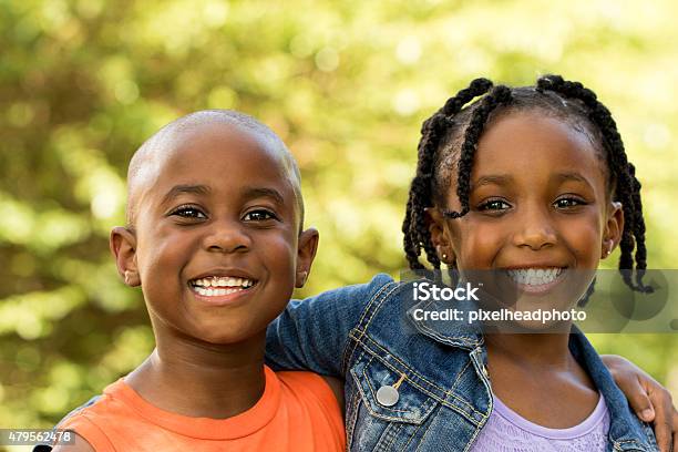 African American Kids Smiling Stock Photo - Download Image Now - African-American Ethnicity, Child, African Ethnicity