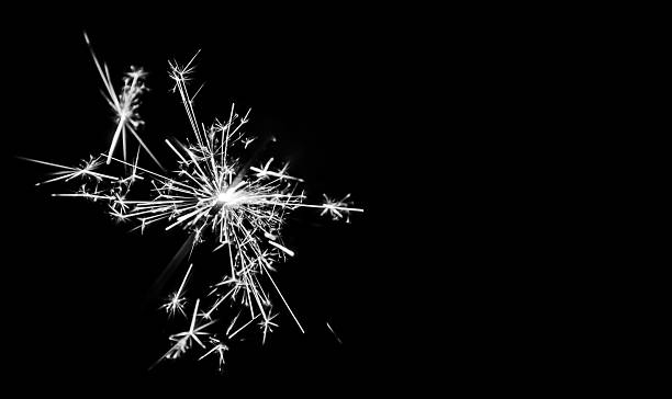 istock Christmas sparkler on black background. Bengal fire 479566142