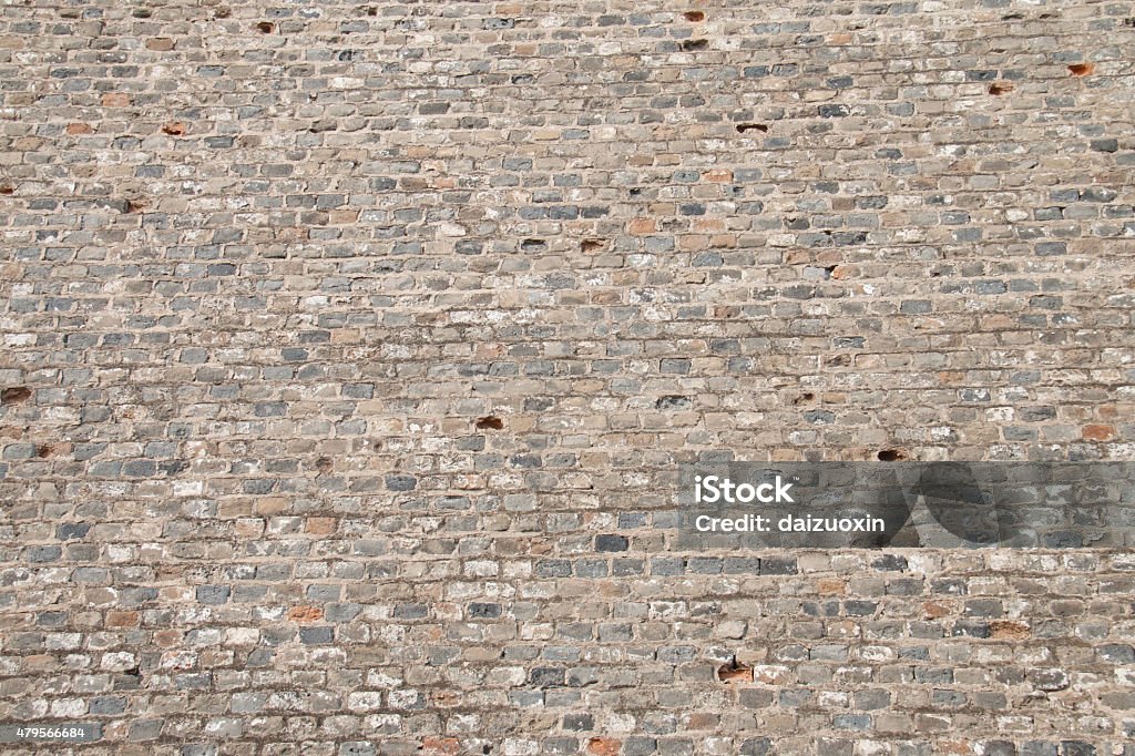 Gray brick wall background 2015 Stock Photo