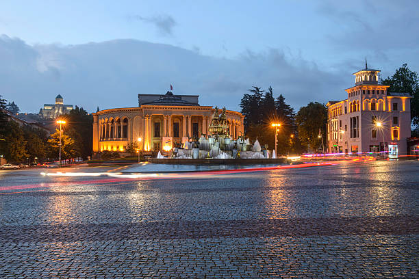 kutaisi zentralplatz, georgien - ajaria stock-fotos und bilder