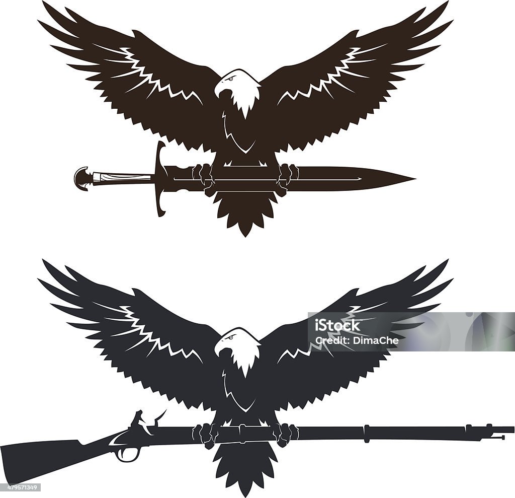 Eagles - arte vettoriale royalty-free di Aquila