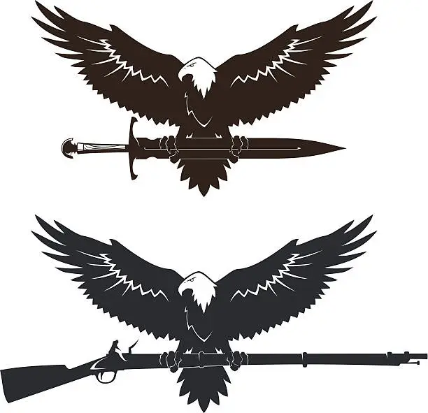 Vector illustration of Eagles