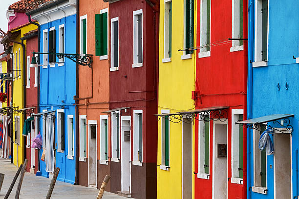 istock Colourful facades in Burano, Italy. 479575249