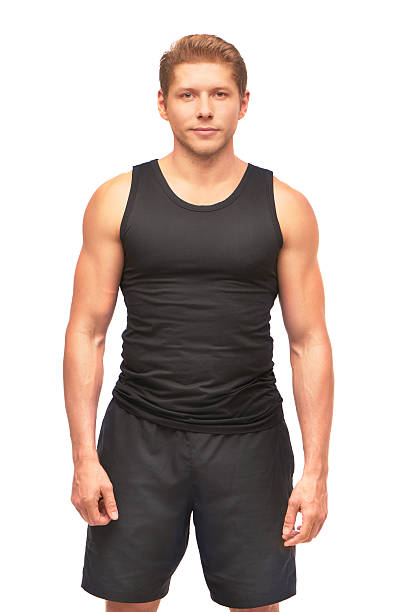 istock Young muscular handsome sportsman looking at camera 479575594