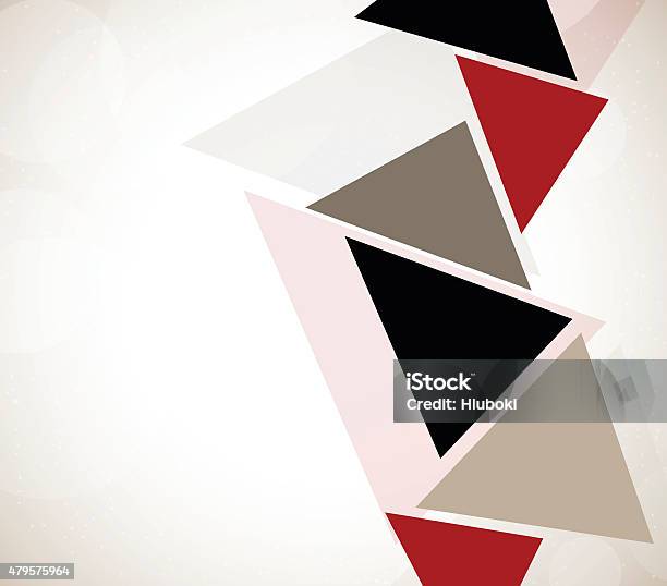 Abstract Design With Triangles Stock Illustration - Download Image Now - 2015, Abstract, Advertisement