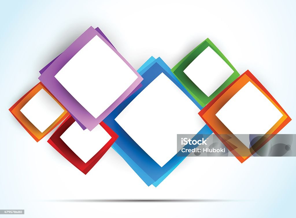 Background with colorful squares Background with colorful squares. Abstract illustration 2015 stock vector