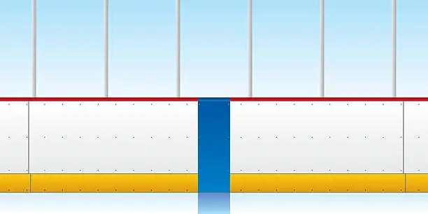 Vector illustration of Cartoon Hockey Boards