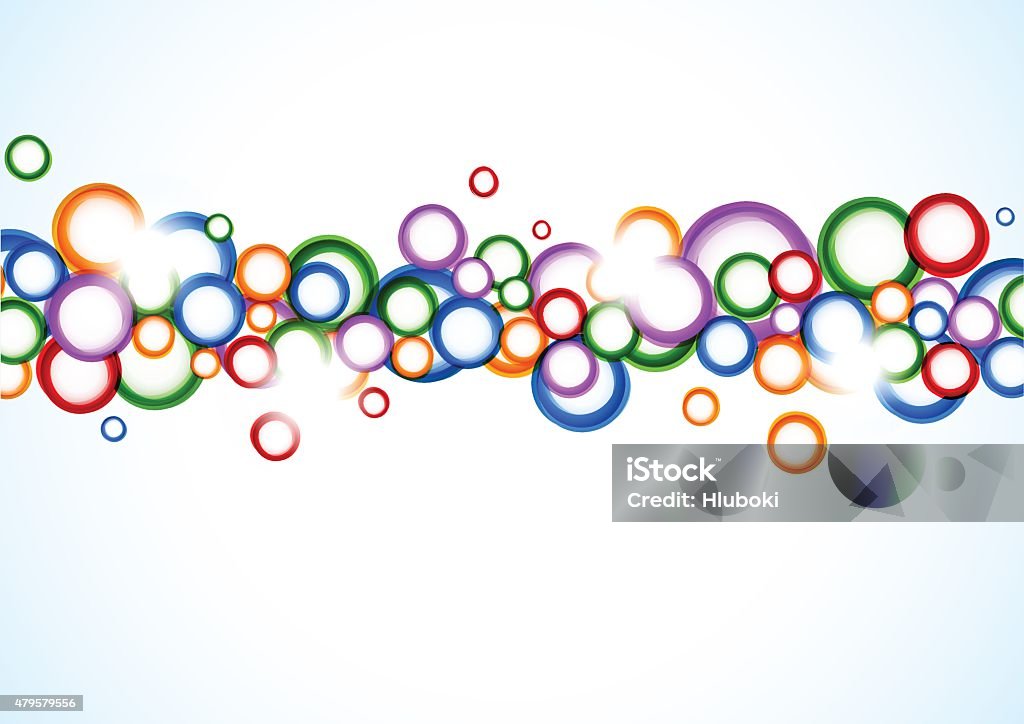 Background with colorful circles Background with colorful circles. Abstract illustration 2015 stock vector