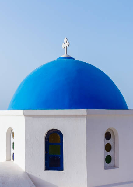 istock Traditional white church in Santorini 479581931