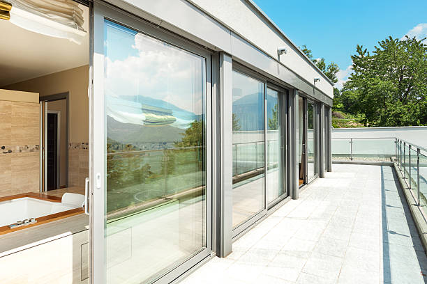 istock bathroom with hot tub from the terrace 479582622