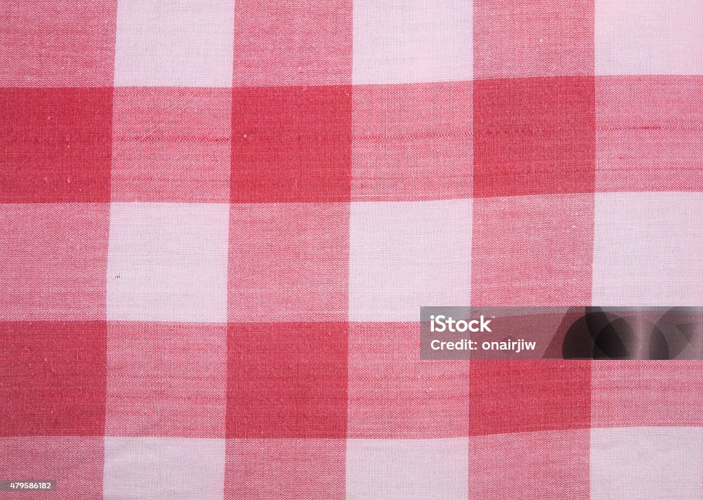 red checkered tablecloth texture 2015 Stock Photo