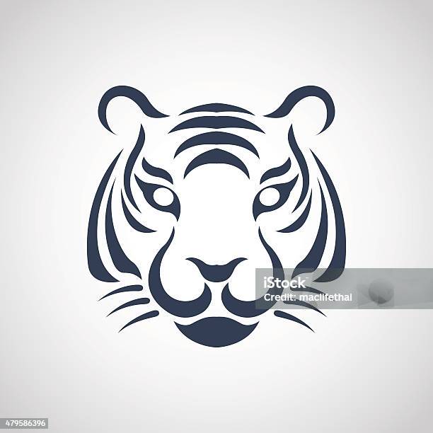 Tiger Logo Vector Stock Illustration - Download Image Now - 2015, Animal, Computer Graphic