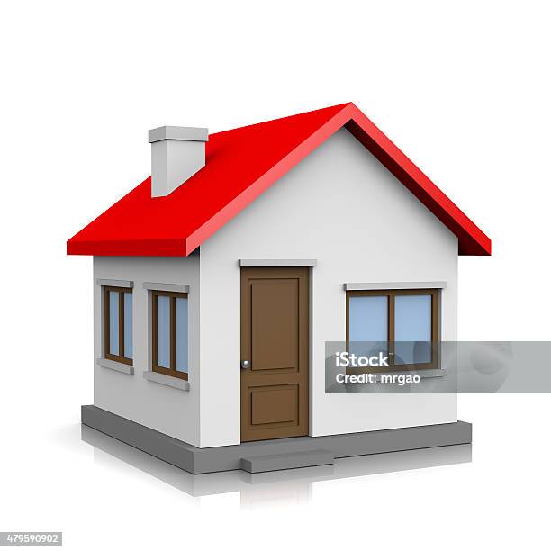 House 3d Illustration 照片檔及更多 房屋 照片 - 房屋, 立體, 白色的背景