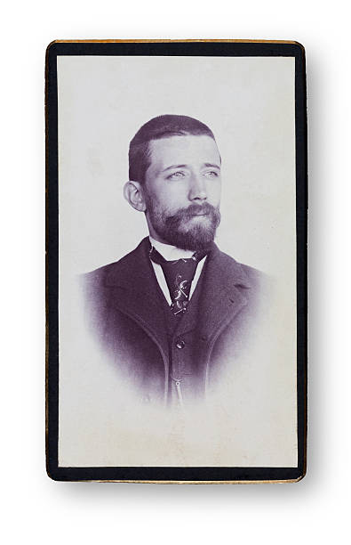 Old Portrait of a man. Made ​​in a studio. Vintage. Year 1890