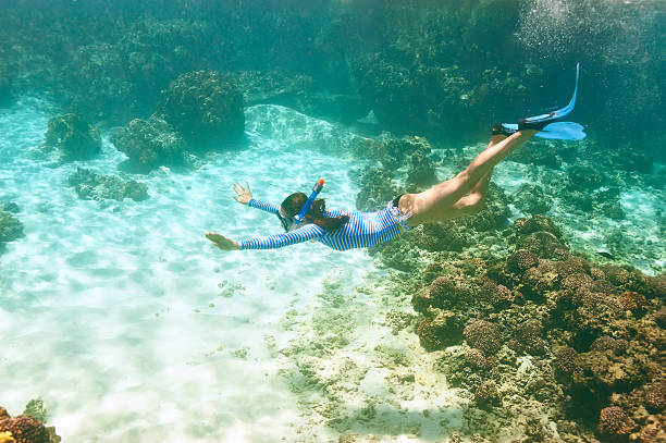 istock Woman with mask snorkeling 479592476