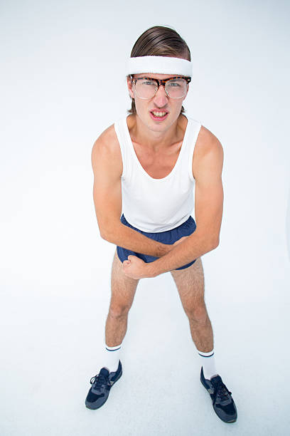 istock Geeky hipster posing in sportswear 479594696