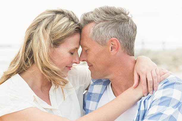istock Casual couple smiling at each other 479595030