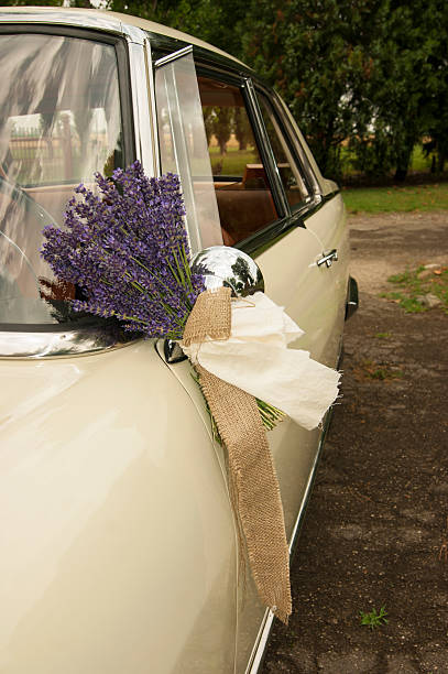 istock Bridal car decoration 479595292
