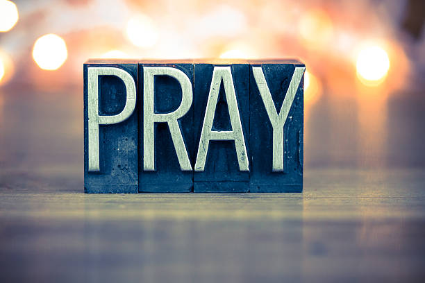 istock Pray Concept Metal Letterpress Type 479599354