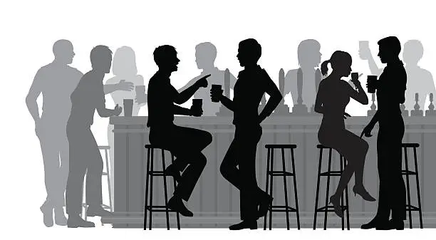 Vector illustration of Busy bar