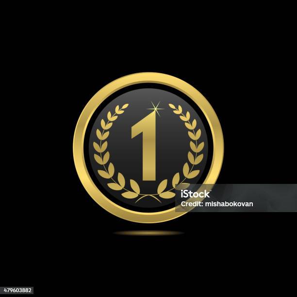 First One Image First Place Stock Illustration - Download Image Now - Number 1, Gold ...