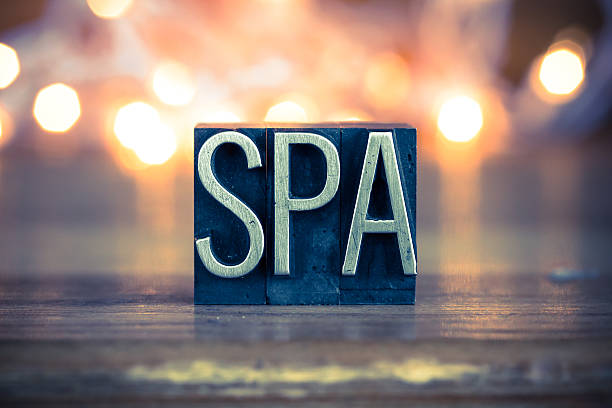 istock Spa Concept Metal Letterpress Type 479606666