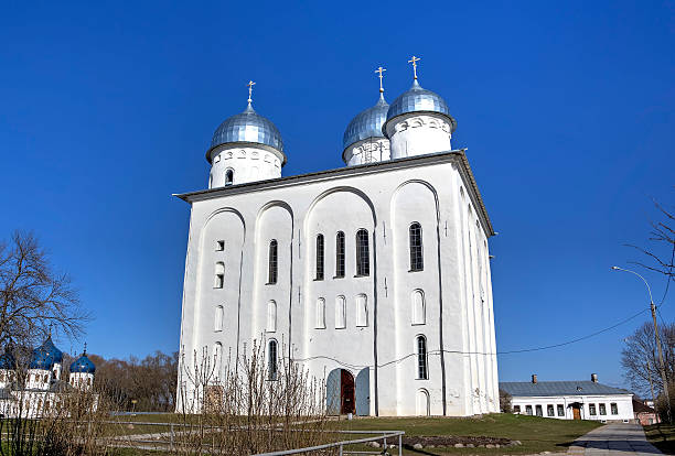 istock St. George's (Yuriev) Monastery. Veliky Novgorod, Russia 479606684