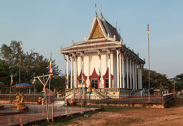 Buddist Monastery near Kampong Cham, Cambodia stock photo