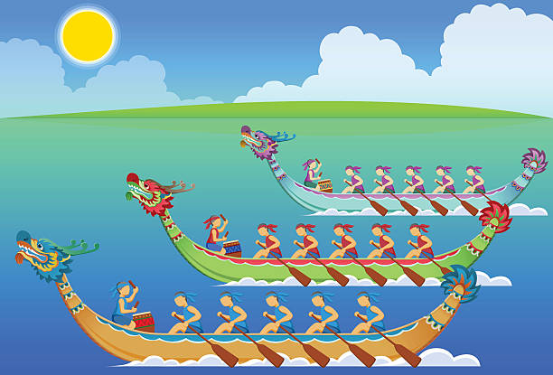 dragon boat racing - 端午節 幅插畫檔、美工圖案、卡通及圖標