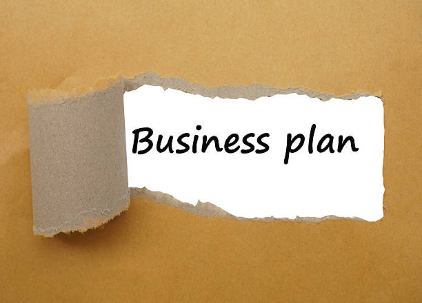 istock Business plan strategy, with tear paper background 479613590