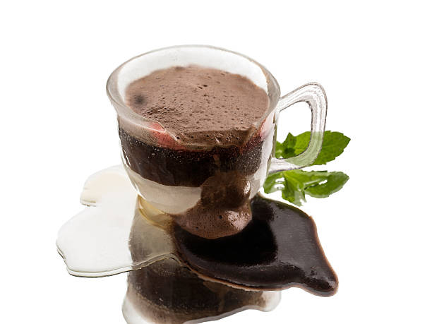 istock coffee cup from ice made with lipstick stain 479616228