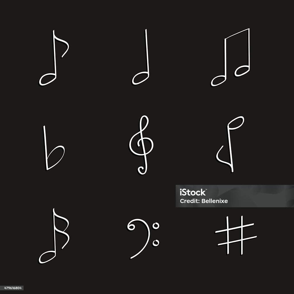 All Notes Drawing Handdrawing Notes Stock Illustration - Download Image Now - 2015, Art ...