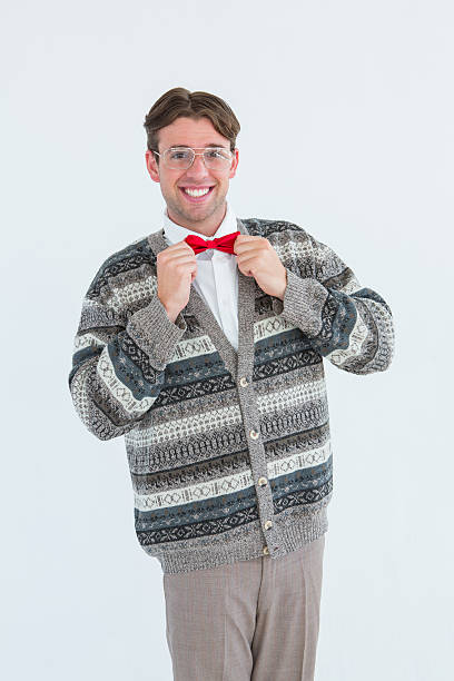 istock Happy geeky hipster with wool jacket 479617352