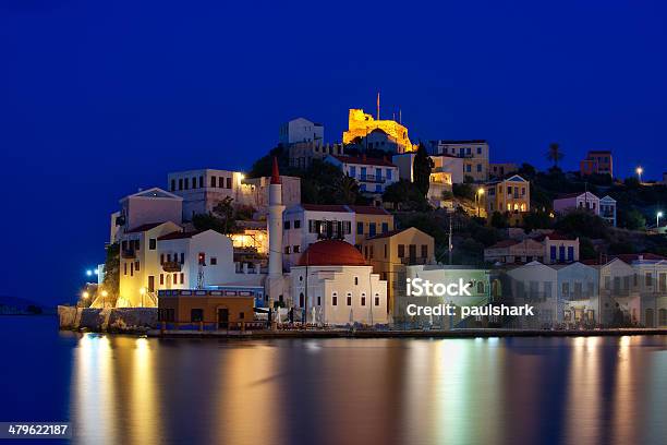 Kastellorizo At Blue Hour Stock Photo - Download Image Now - Kastellorizon, Beach, Blue