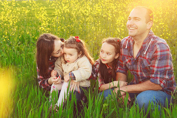 istock family in the field. 479628978