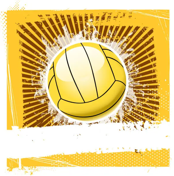 Vector illustration of beach volleyball background