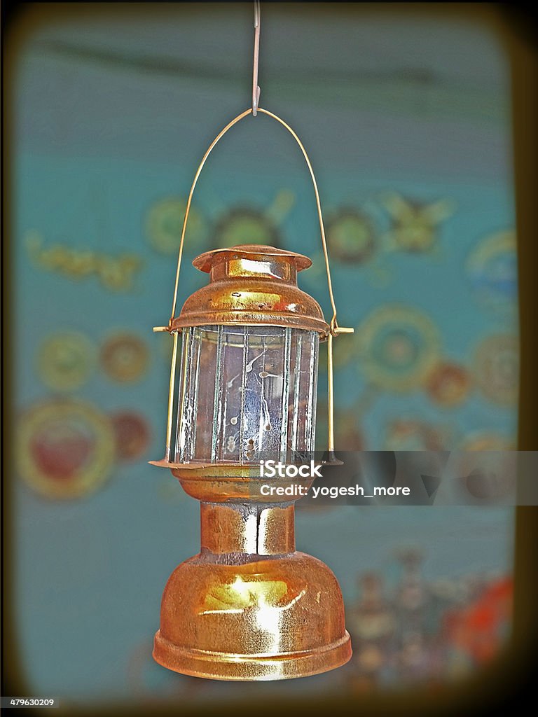 Antique miniature models of Petromax lamp Abstract Stock Photo