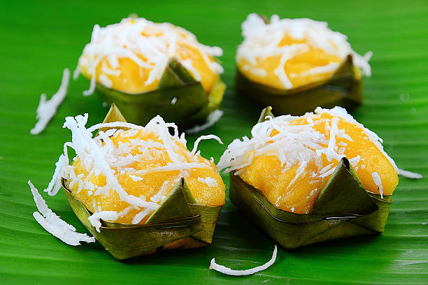 istock sugar palm cake with scraped coconut or Toddy palm cake 479630723