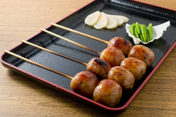 istock Thai Grilled Sausages on A Black Tray 479632006