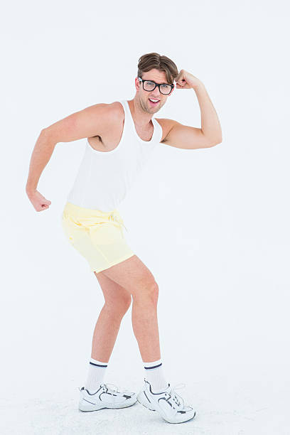 istock Geeky hipster posing in sportswear 479633306