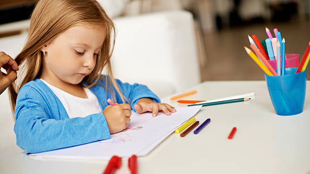 istock Place of work for little artist 479633516